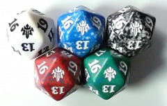 Complete Set of 5 Throne of Eldraine ELD Spindown D20 Dice MTG Magic